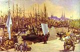 Edouard Manet Canvas Paintings - The Harbour At Bordeaux
